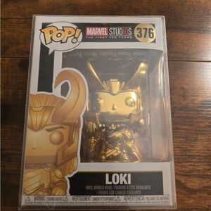 Funko Pop Loki Gold Chrome Marvel Studios First Ten Years Vinyl Figure #376 New